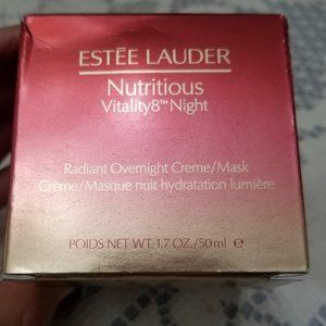 ESTEE LAUDER NUTRITIOUS VITALITY8 OVERNIGHT CREME 1.7 OZ